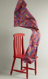 Multicoloured Threads Stole (Big) in dyed Tusser Silk